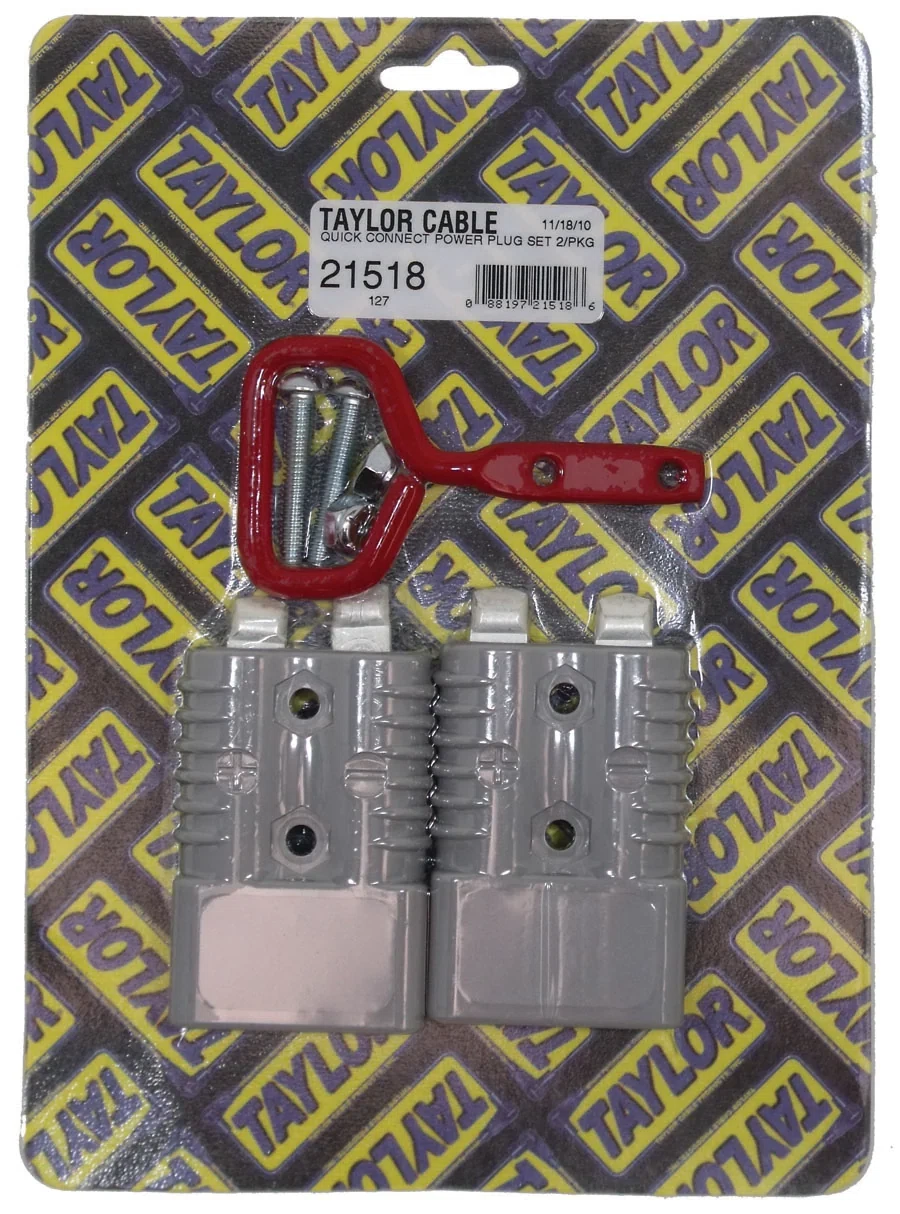 Accessory Power Receptacle Connector 2 AWG (6.5 mm) Gray 21518
